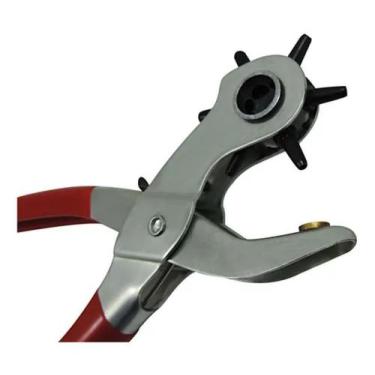 Imagem de Alicate Vazador Furador Couro Eva Cinto Chinelo 6 Furos - Gomesan