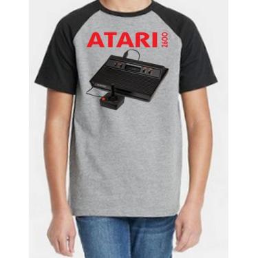 Imagem de Camiseta Infantil Atari 2600 - Alternativo Basico, Cinza / 10