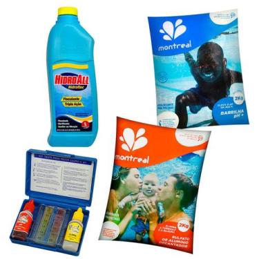 Imagem de Clarificante + Barrilha + Sulfato Alumínio + Kit Teste - Montreal