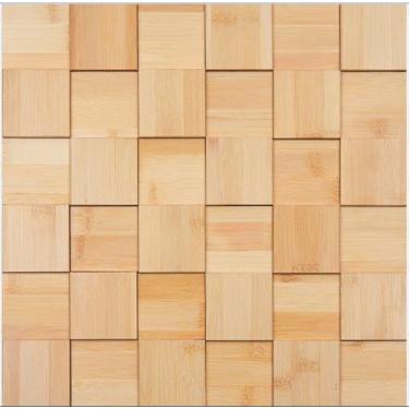 Imagem de Pastilha de madeira WD03 - WOOD MOSAIC CREME 30x30cm - GLASS MOSAIC