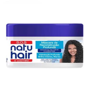 Imagem de Máscara de Reconstrução Natuhair Manteiga de Karité e Queratina 350g