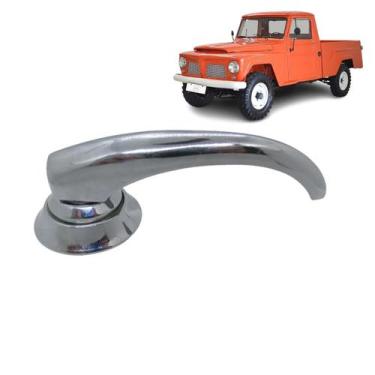 Imagem de Maçaneta Interna com Moldura Roseta Espelho Rural Ford F75 - Felux