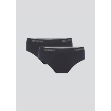 Imagem de Kit 2 Cuecas Slip Com elástico - Hering, G, Preto