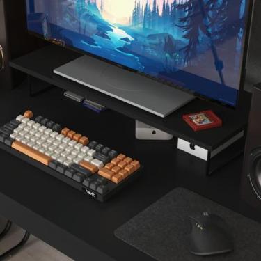 Imagem de Suporte Auxiliar Para Monitor Pés em Aço Criare Preto - Art Panta