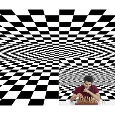 Imagem de Quadro de xadrez preto e branco com textura quadriculada quadriculada com tema de tabuleiro de xadrez, damas de fundo para crianças, adultos, festa de aniversário, chá de bebê, faixa de estúdio