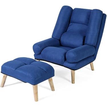 Imagem de Cadeira reclinável, cadeira de braço ajustável, cadeiras de destaque para sala de estar, poltrona Susan preguiçosa cadeira de escritório ergonômica dormitório quarto idoso sofá cadeira com descanso