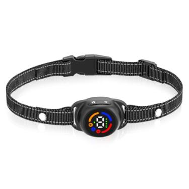 Imagem de AutoSky Coleira antilatido para animais de estimação, amigável para cães com bip, vibração e bipe apenas com modos de vibração. A coleira antilatido sem choque garante treinamento eficaz sem choques.