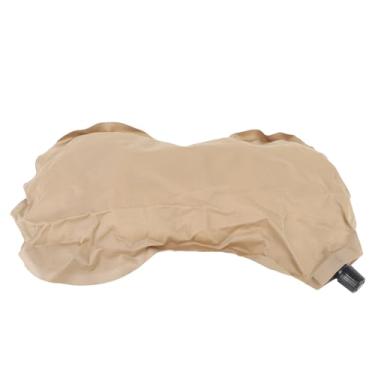 Imagem de Travesseiro Inflável, Travesseiro de Acampamento Ergonômico Confortável Com Bolsa de Armazenamento, Travesseiros Infláveis ​​compressíveis Ultraleves Travesseiros de Viagem (Cáqui)