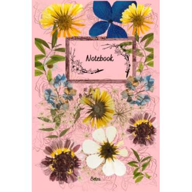 Imagem de Notebook: Composition Notebook College Ruled: Beautiful Pink antique cover with Flowers Illustration. Vintage Flowers Illustration: Amazing gift for any vintage botanical art zealot.!