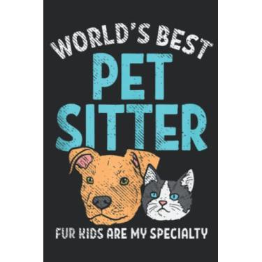 Imagem de Pet sitter Dog Walker Dog Mom Cat Mom Fur Mama Nice: Lined Journal Notebook To Do Schedule, Medium 6x9 Inches, 110 Pages, Printed Cover