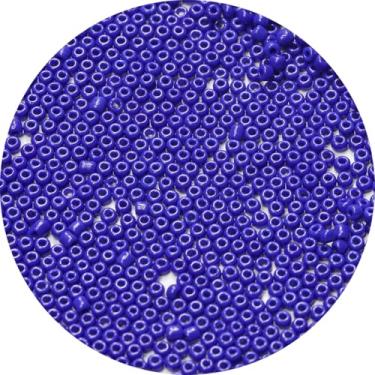 Imagem de ORNSHIZI Contas de semente azul escuro de 4 mm, 50 gramas, cerca de 650 peças, 6/0, contas de sementes para fazer pulseiras, brincos, colar, joias - azul escuro