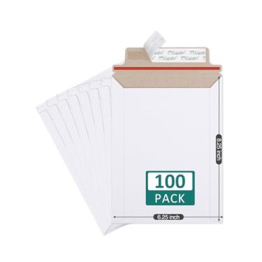 Imagem de Eupako Envelopes de papelão autoselados para CDs, fotos, documentos, 100 unidades