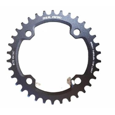 Imagem de Coroa de Alumínio 34 Dentes BCD 104mm Single Sulane - SULANE 