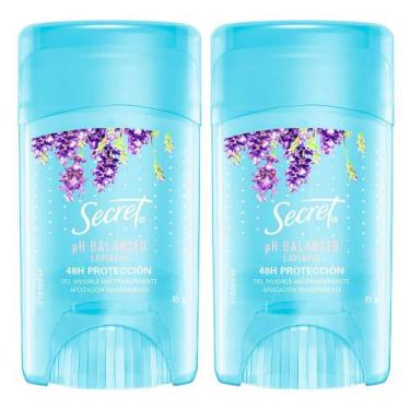 Imagem de Desodorante em Gel Antitranspirante Secret PH Balanceado Lavanda 45g L