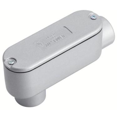 Imagem de Condulete Fixo Ovalado 1/2" Tipo "lb" - Com Tampa / Rosca Bsp / Com Pi