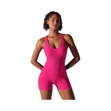 Imagem de Macacão Fitness Feminino Sexy - Conjunto Yoga para Ginástica e Treino,