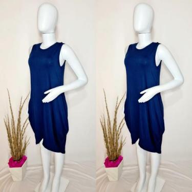 Imagem de Vestido Mullet Regata Com Bolso - modanascimento2021, Azul marinho, G