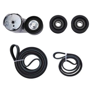 Imagem de Kit de tensor de correia de transmissão e polia intermediária para Maserati Ghibli Levante Quattroporte 2017 2018 2019 2020 3.0L 3.8L V6 Kit completo de componentes de transmissão de correia