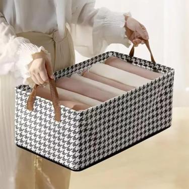 Imagem de Caixa Organizadora de roupas Dobrável Otimiza Armários