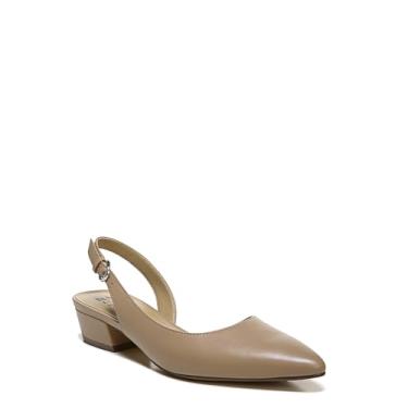 Imagem de Naturalizer Sapato feminino Banks Slingback bico fino salto baixo, Crème Brulee, 8 Wide