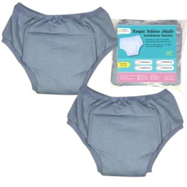 Imagem de Roupa Íntima Geriátrica Plus Size Segura Escape Urina 2un CZ - Minha E