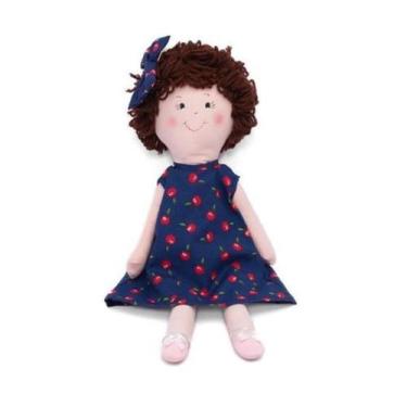 Imagem de Vestido Infantil para Bebê de 1 Ano + Boneca de Pano + Laço de Cabelo 