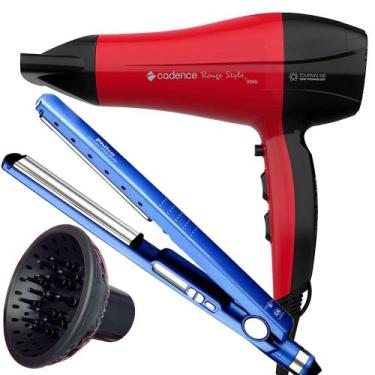 Imagem de Secador De Cabelo Cadence Profissional 2200w Ions Ar Quente Frio Rougi
