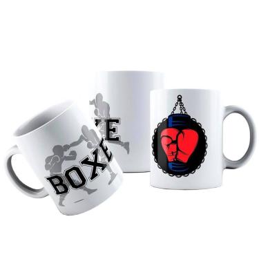Imagem de Caneca Cerâmica Academia Lutador Boxe Luva Saco Pancada