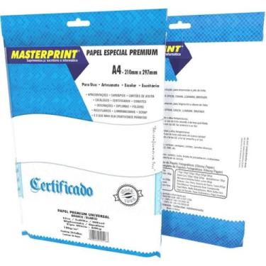 Imagem de Papel A4 Diplomata Branco Premium 180G - Pacote com 50 Folhas - Master