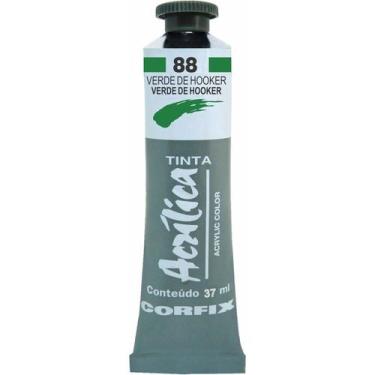 Imagem de Tinta Acrílica Corfix 37ml G2 - 80037, 088 - VERDE DE HOOKER