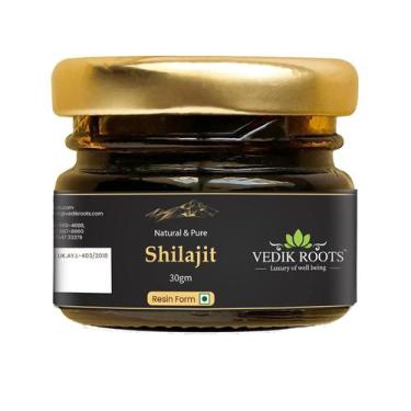 Imagem de Resina Shilajit VEDIKROOTS pura e natural 30g Energy Boost