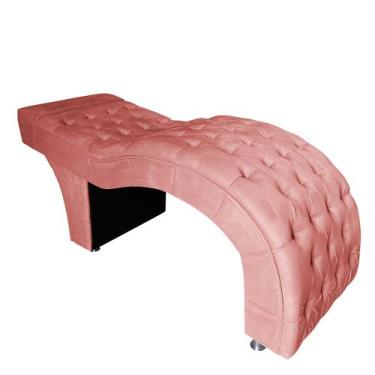 Imagem de Maca Estética Estofada M1 70cm - In9 Decor, Veludo Rose Gold Escuro - 
