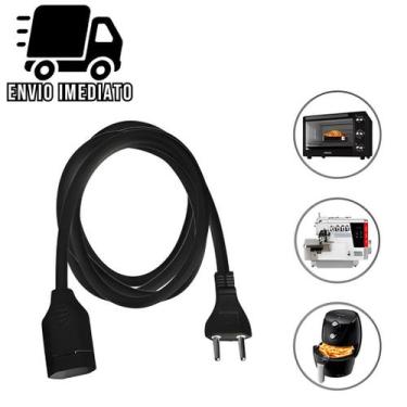 Imagem de Extensão Elétrica Prolongador Extensor de Cabo 2 Metros Bivolt 110v e 