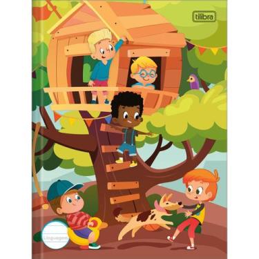 Imagem de Caderno de Linguagem Brochura Capa Dura Sapeca 40 Folhas (Pacote com 8