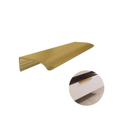 Imagem de Puxador Rometal Aluminio Dourado Fosco 150mm Luna, Luna, Alumínio, Dou