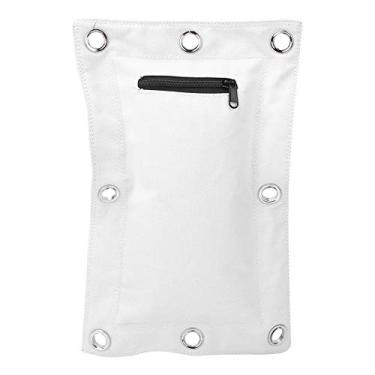 Imagem de plplaaoo Saco de pancada de parede, alvo de parede Wing Chun, bolsa de areia vazia de lona de parede com zíper, perfurador de boxe de treinamento de parede para boxe Muay Thai Sanda (S), saco de