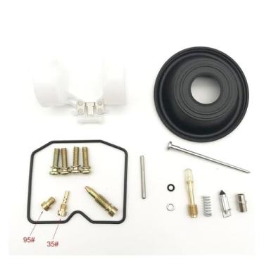 Imagem de Kit de reparo de carburador para eliminador KPS EL250 ZL250LX 1988-1997 Configurar diafragma de vácuo e flutuador EL ZL 250LX 250 LX(1SET)