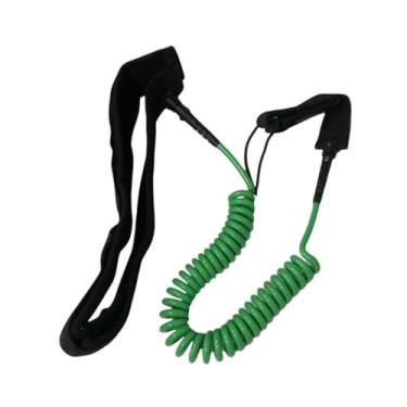 Imagem de menolana Surf Board Leash Surfing Leash Stay telescópica Stand Up Paddles Surfboard Rope para barco de borracha Shortboard, Verde