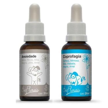 Imagem de Kit Floral Pet Cachorro Gato: Ansiedade e Coprofagia Bio Florais - Bio