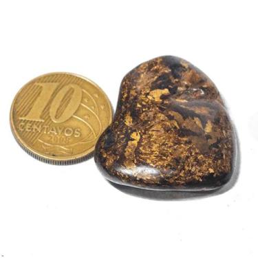 Imagem de 01 Bronzita Rolado Pedra G 30 a 45mm Classe A - CristaisdeCurvelo
