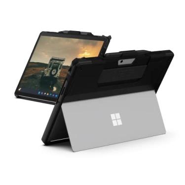 Imagem de URBAN ARMOR GEAR Capa UAG projetada para Microsoft Surface Pro 11/10/9 com alça de mão e suporte de caneta compatível com teclado tipo capa protetora resistente, preto escoteiro