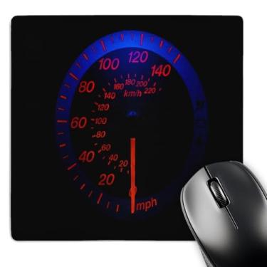 Imagem de 3dRose Mouse pad LLC 20 x 20 x 0,63 cm, velocímetro automático brilha no escuro (mp_80570_1)