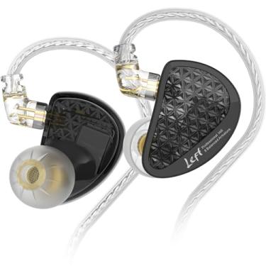 Imagem de Fones de ouvido intra-auriculares KZ AS16 Pro 8 Balance Armatures, fones de ouvido HiFi Music para gravação de estúdio, fones de ouvido de posicionamento de jogos de som estéreo (sem microfone, preto)