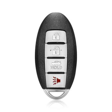 Imagem de Keylessbest Substituição para controle remoto 2013 2014 2015 2016 Infiniti JX35 QX60 Nissan Altima Maxima KR5S180144014 4 botões 433MHz
