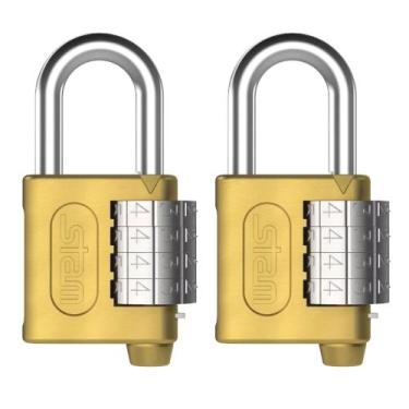 Imagem de Kit 2 Cadeado Grande 40mm com Segredo Senha Stam