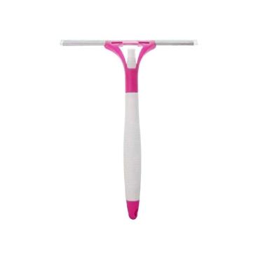 Imagem de Rodo Rodinho Limpa Vidro Pia Azulejos Com Spray Reservatório Rosa