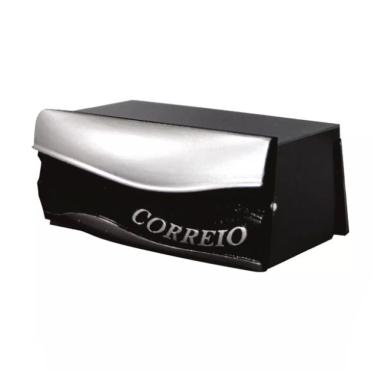 Imagem de Caixa Correio Muroembutir Preto Moderna Sofisticada 30x25x12