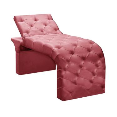 Imagem de Maca De Estética Reclinável E Reta Andressa Veludo Coral