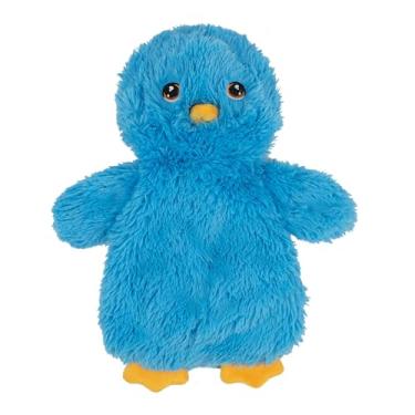Imagem de Best Pet Supplies Brinquedos de pelúcia para cães de pelúcia de frango para brincadeiras interativas, filhotes e idosos, formato de brinquedo de galinha colorido, fofo e fofo - frango enrugado (azul)