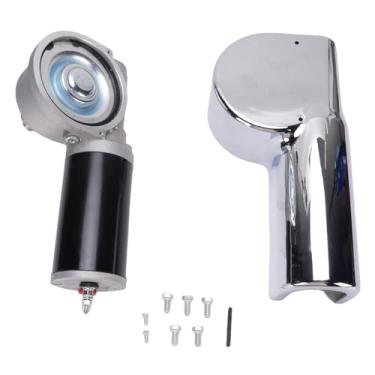 Imagem de Motor de Lona Elétrica Com Tampa de Cromo 90: 1 12V DC 1500W 45rpm Tarque de Alcatrão Elétrico Tarpo Elétrico Substituição do Motor para Superwinch 719627